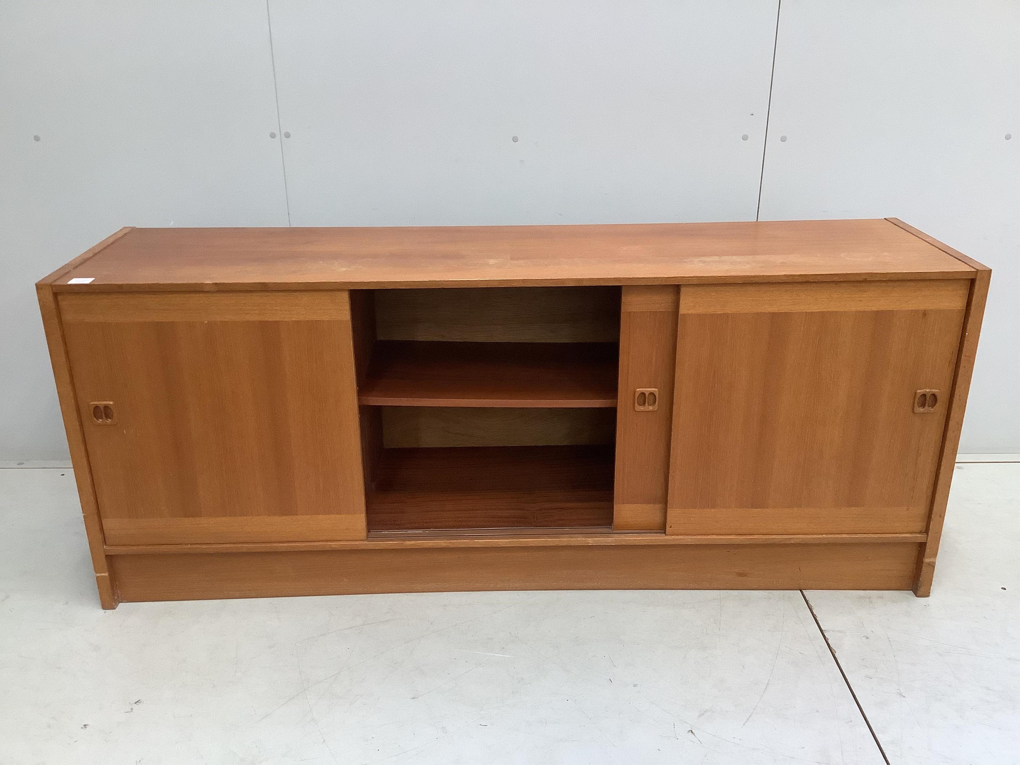 Clausen & Son, a mid century teak sideboard, width 180cm, depth 45cm, height 73cm
